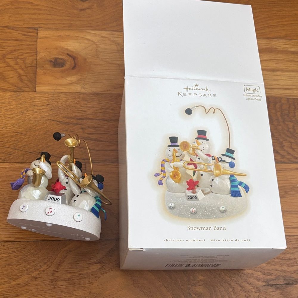 Hallmark Keepsake Snowman Band ornament 2009